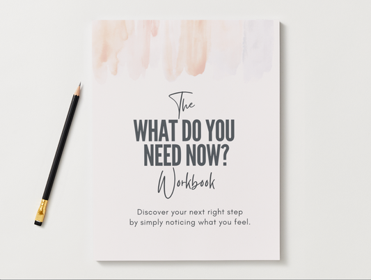 What Do You Need Now? FREE WORKBOOK